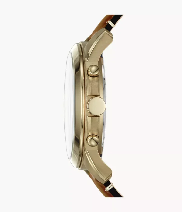FOSSIL GRANT SPORT CRONOGRAPH LUGGAGE LEATHER - Image 2