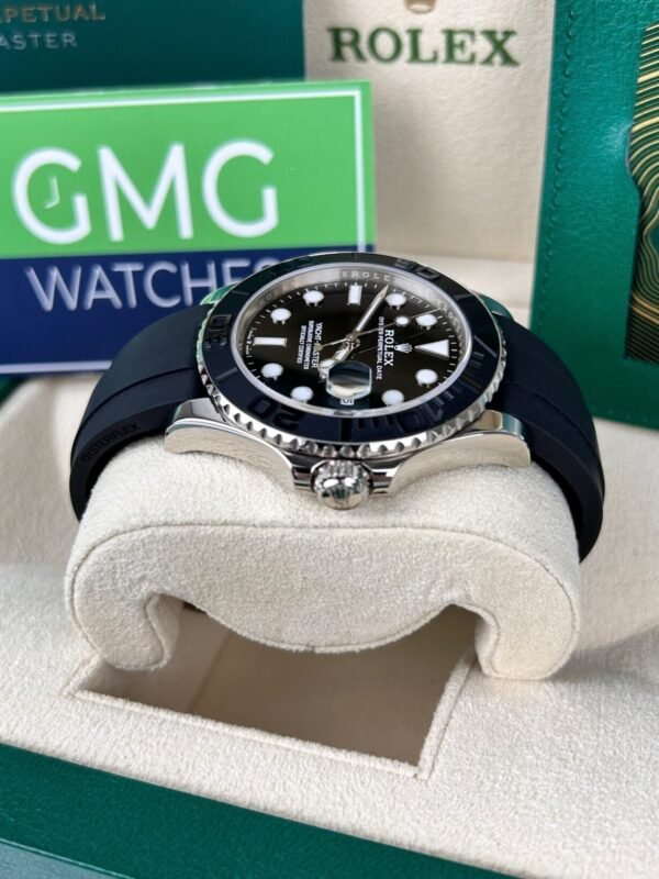 ROLEX YACHT MASTER OYSTER FLEX (BLACK SILVER) - Image 8