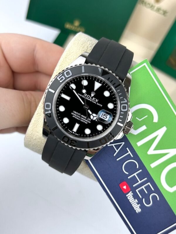 ROLEX YACHT MASTER OYSTER FLEX (BLACK SILVER) - Image 2