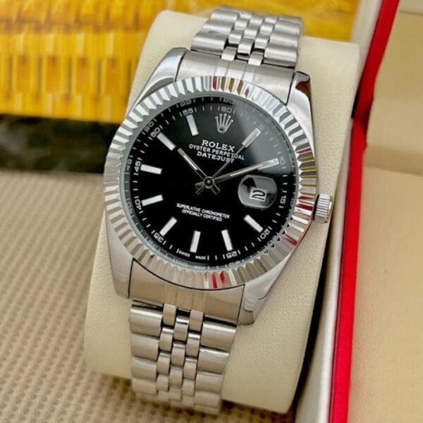ROLEX DATEJUST (SILVER BLACK DIAL) - Image 2